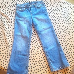 CHAPS Mid Rise Crop Kick Jeans - Size 6